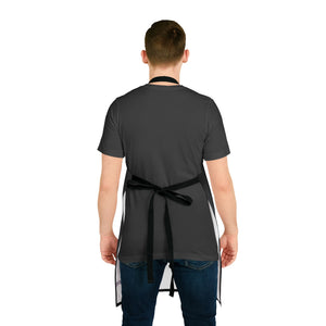 Black Shop Apron | In-House Printed | Adjustable Neck + Dual Pockets